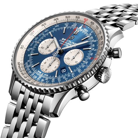 breitling chronometer navitimer stainless steel men's watch|breitling navitimer watches for men.